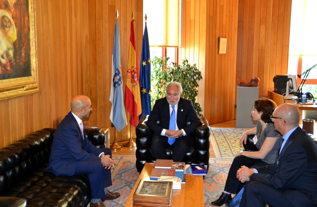 O presidente do Parlamento recibe a unha delegación da Embaixada de Israel en España